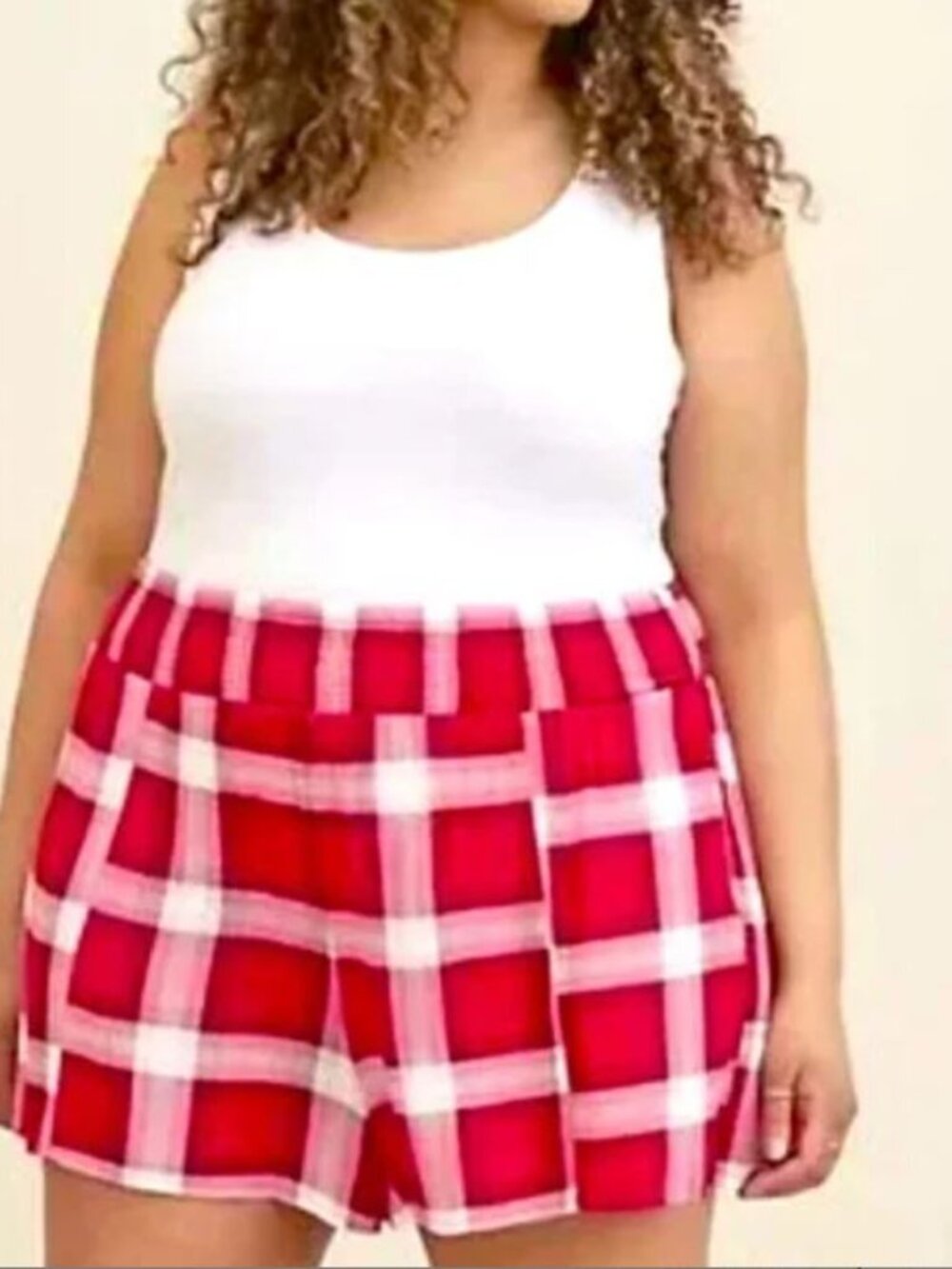Torrid NWT High Rise Plaid Shorts 5X